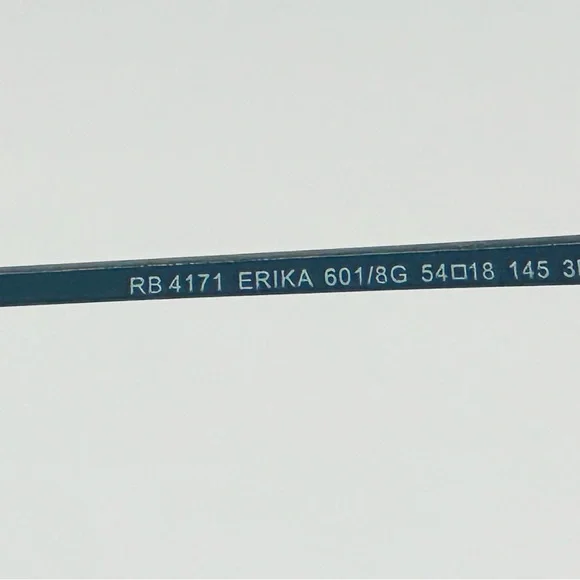 Ray-Ban Erika Women’s Polarized Sunglasses RB4171 54m Black w Gradient Grey Lens - Picture 7 of 8